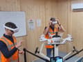 Medewerkers in de VR-escaperoom over veilig werken langs de weg, voor Traffic & More